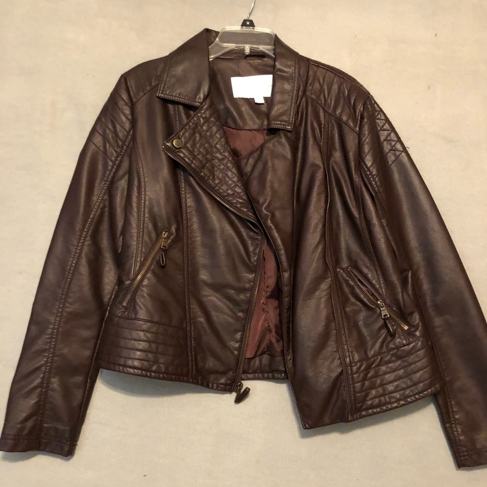 NWOT Faux leather jacket